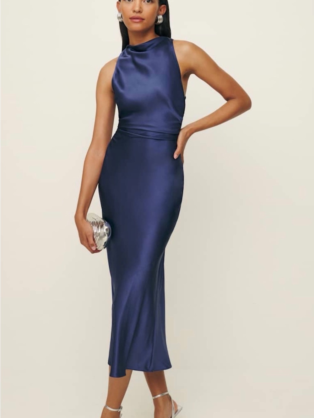 Reformation Cassette Silk Dress